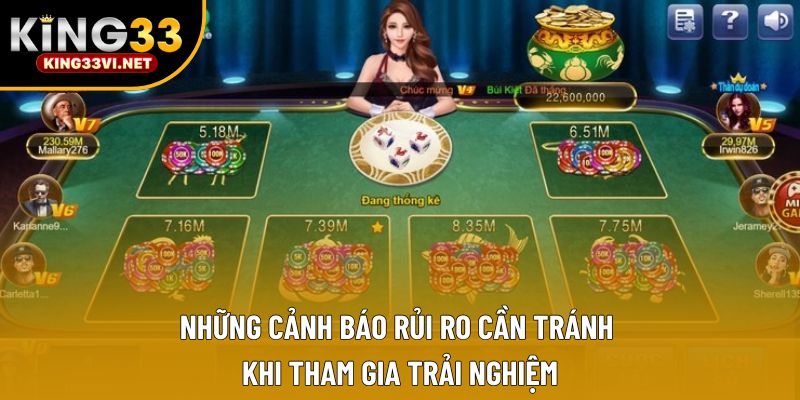 Những cảnh báo rủi ro cần tránh khi tham gia trải nghiệm